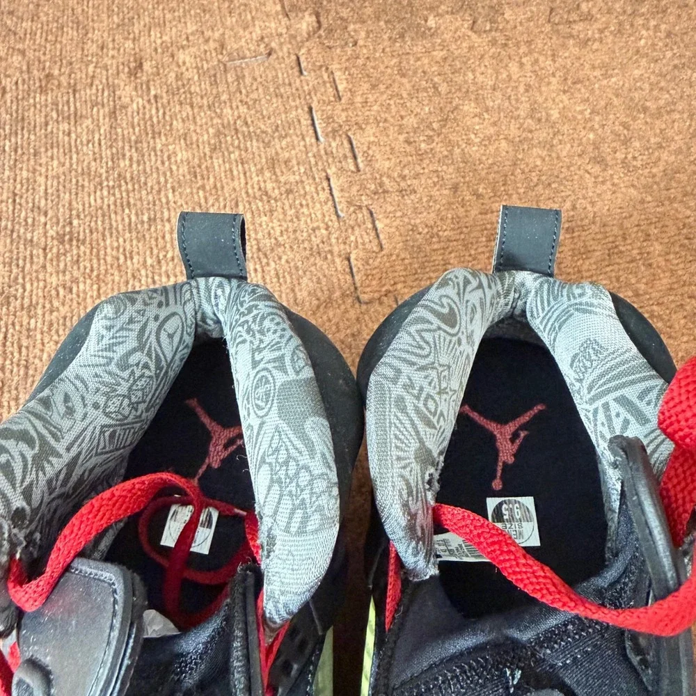 Jordan‎ Spizike Black Varsity Red Green Elephant Print 315371-026 Mens Size 9.5